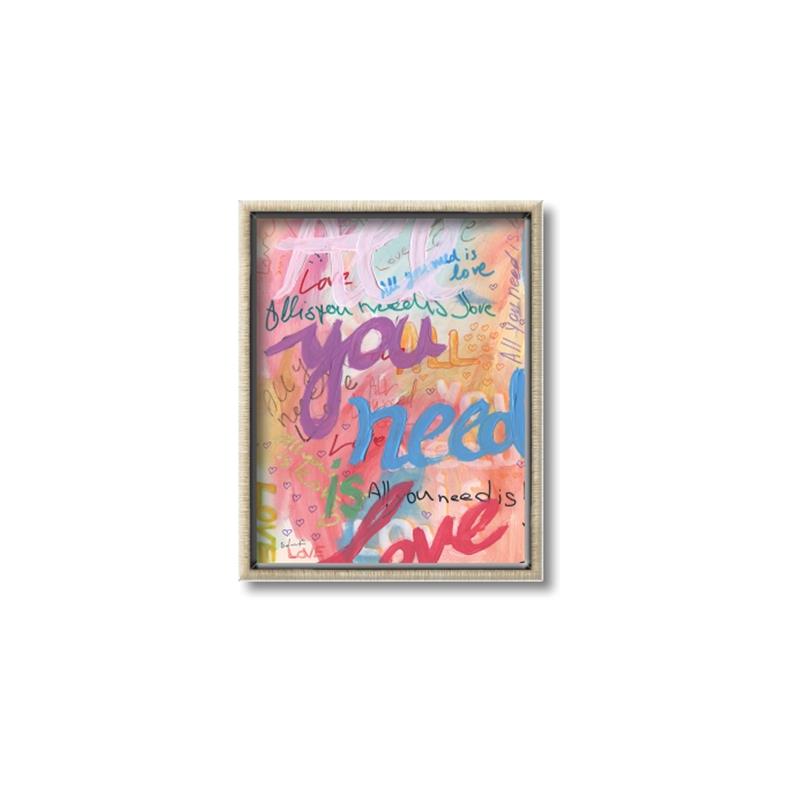 Picture of Love Graffiti II _GroupedProduct_Rectangle_Portrait_Canvas_Framed_