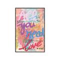 Picture of Love Graffiti II _GroupedProduct_Rectangle_Portrait_Canvas_Framed_