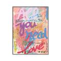 Picture of Love Graffiti II _GroupedProduct_Rectangle_Portrait_Canvas_Framed_