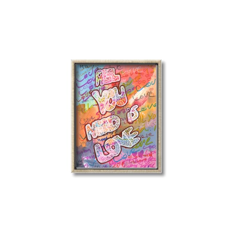 Picture of Love Graffiti III _GroupedProduct_Rectangle_Portrait_Canvas_Framed_