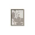Picture of Floral  Shapes in Beaver Brown I _GroupedProduct_Rectangle_Portrait_Canvas_Framed_