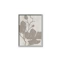 Picture of Floral  Shapes in Beaver Brown I _GroupedProduct_Rectangle_Portrait_Canvas_Framed_