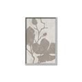 Picture of Floral  Shapes in Beaver Brown I _GroupedProduct_Rectangle_Portrait_Canvas_Framed_
