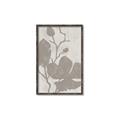 Picture of Floral  Shapes in Beaver Brown I _GroupedProduct_Rectangle_Portrait_Canvas_Framed_
