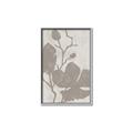 Picture of Floral  Shapes in Beaver Brown I _GroupedProduct_Rectangle_Portrait_Canvas_Framed_