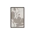 Picture of Floral  Shapes in Beaver Brown I _GroupedProduct_Rectangle_Portrait_Canvas_Framed_