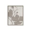 Picture of Floral  Shapes in Beaver Brown I _GroupedProduct_Rectangle_Portrait_Canvas_Framed_