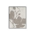 Picture of Floral  Shapes in Beaver Brown I _GroupedProduct_Rectangle_Portrait_Canvas_Framed_