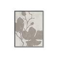 Picture of Floral  Shapes in Beaver Brown I _GroupedProduct_Rectangle_Portrait_Canvas_Framed_