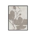 Picture of Floral  Shapes in Beaver Brown I _GroupedProduct_Rectangle_Portrait_Canvas_Framed_
