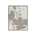 Picture of Floral  Shapes in Beaver Brown I _GroupedProduct_Rectangle_Portrait_Canvas_Framed_