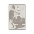 Picture of Floral  Shapes in Beaver Brown I _GroupedProduct_Rectangle_Portrait_Canvas_Framed_