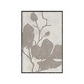 Picture of Floral  Shapes in Beaver Brown I _GroupedProduct_Rectangle_Portrait_Canvas_Framed_
