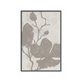 Picture of Floral  Shapes in Beaver Brown I _GroupedProduct_Rectangle_Portrait_Canvas_Framed_