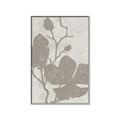 Picture of Floral  Shapes in Beaver Brown I _GroupedProduct_Rectangle_Portrait_Canvas_Framed_