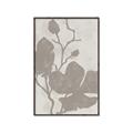 Picture of Floral  Shapes in Beaver Brown I _GroupedProduct_Rectangle_Portrait_Canvas_Framed_