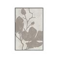 Picture of Floral  Shapes in Beaver Brown I _GroupedProduct_Rectangle_Portrait_Canvas_Framed_