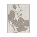 Picture of Floral  Shapes in Beaver Brown I _GroupedProduct_Rectangle_Portrait_Canvas_Framed_