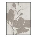 Picture of Floral  Shapes in Beaver Brown I _GroupedProduct_Rectangle_Portrait_Canvas_Framed_