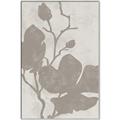 Picture of Floral  Shapes in Beaver Brown I _GroupedProduct_Rectangle_Portrait_Canvas_Framed_