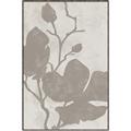 Picture of Floral  Shapes in Beaver Brown I _GroupedProduct_Rectangle_Portrait_Canvas_Framed_