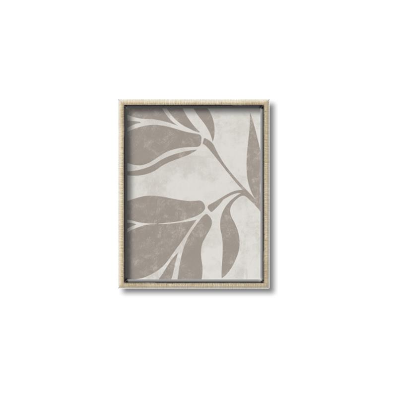 Picture of Floral  Shapes in Beaver Brown II _GroupedProduct_Rectangle_Portrait_Canvas_Framed_