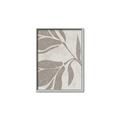 Picture of Floral  Shapes in Beaver Brown II _GroupedProduct_Rectangle_Portrait_Canvas_Framed_