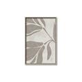 Picture of Floral  Shapes in Beaver Brown II _GroupedProduct_Rectangle_Portrait_Canvas_Framed_