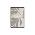 Picture of Floral  Shapes in Beaver Brown II _GroupedProduct_Rectangle_Portrait_Canvas_Framed_