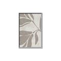 Picture of Floral  Shapes in Beaver Brown II _GroupedProduct_Rectangle_Portrait_Canvas_Framed_