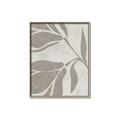 Picture of Floral  Shapes in Beaver Brown II _GroupedProduct_Rectangle_Portrait_Canvas_Framed_