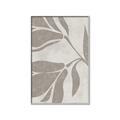 Picture of Floral  Shapes in Beaver Brown II _GroupedProduct_Rectangle_Portrait_Canvas_Framed_
