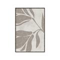 Picture of Floral  Shapes in Beaver Brown II _GroupedProduct_Rectangle_Portrait_Canvas_Framed_