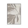 Picture of Floral  Shapes in Beaver Brown II _GroupedProduct_Rectangle_Portrait_Canvas_Framed_