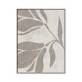 Picture of Floral  Shapes in Beaver Brown II _GroupedProduct_Rectangle_Portrait_Canvas_Framed_