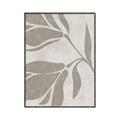 Picture of Floral  Shapes in Beaver Brown II _GroupedProduct_Rectangle_Portrait_Canvas_Framed_