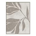 Picture of Floral  Shapes in Beaver Brown II _GroupedProduct_Rectangle_Portrait_Canvas_Framed_