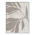 Picture of Floral  Shapes in Beaver Brown II _GroupedProduct_Rectangle_Portrait_Canvas_Framed_