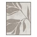 Picture of Floral  Shapes in Beaver Brown II _GroupedProduct_Rectangle_Portrait_Canvas_Framed_