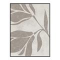 Picture of Floral  Shapes in Beaver Brown II _GroupedProduct_Rectangle_Portrait_Canvas_Framed_