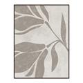 Picture of Floral  Shapes in Beaver Brown II _GroupedProduct_Rectangle_Portrait_Canvas_Framed_