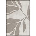 Picture of Floral  Shapes in Beaver Brown II _GroupedProduct_Rectangle_Portrait_Canvas_Framed_