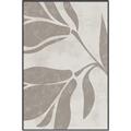 Picture of Floral  Shapes in Beaver Brown II _GroupedProduct_Rectangle_Portrait_Canvas_Framed_