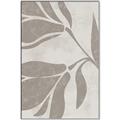 Picture of Floral  Shapes in Beaver Brown II _GroupedProduct_Rectangle_Portrait_Canvas_Framed_