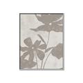 Picture of Floral  Shapes in Beaver Brown III _GroupedProduct_Rectangle_Portrait_Canvas_Framed_
