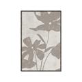 Picture of Floral  Shapes in Beaver Brown III _GroupedProduct_Rectangle_Portrait_Canvas_Framed_