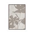 Picture of Floral  Shapes in Beaver Brown III _GroupedProduct_Rectangle_Portrait_Canvas_Framed_