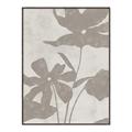 Picture of Floral  Shapes in Beaver Brown III _GroupedProduct_Rectangle_Portrait_Canvas_Framed_