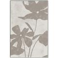 Picture of Floral  Shapes in Beaver Brown III _GroupedProduct_Rectangle_Portrait_Canvas_Framed_