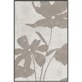 Picture of Floral  Shapes in Beaver Brown III _GroupedProduct_Rectangle_Portrait_Canvas_Framed_